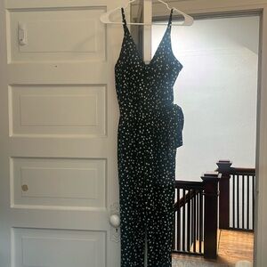 Green Floral Jumpsuit